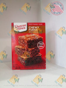 Duncan Hines Chewy Fudge Brownie mix family size (520g)