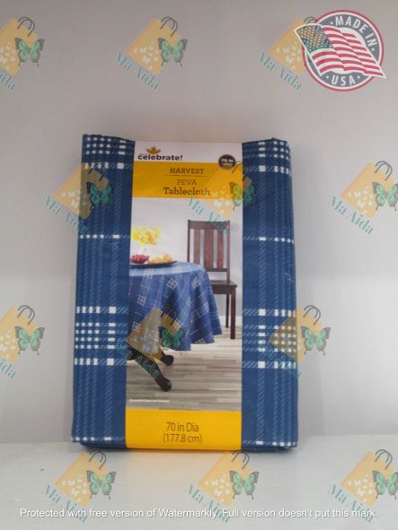 Harvest Peva Tablecloth 70 in round (177.8cm)