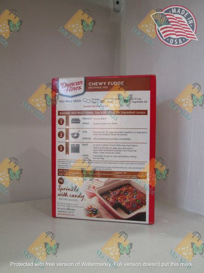 Duncan Hines Chewy Fudge Brownie Mix Family Size (520g)