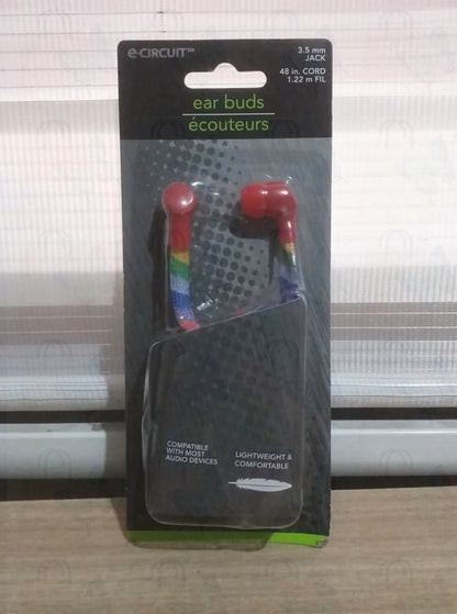 E-circuit Ear Buds 3.5mm/48in.cord/1.22m Fil Compatible With Most Audio Devices