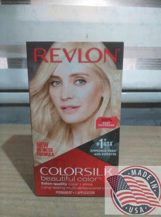 REVLON #04 Permanent color Ultra Light natural blonde ammonia free w/keratin (U.S.A)