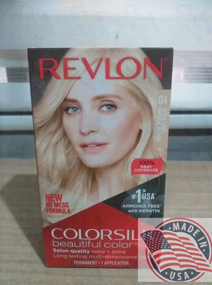 REVLON #04 Permanent color Ultra Light natural blonde ammonia free w/keratin (U.S.A)